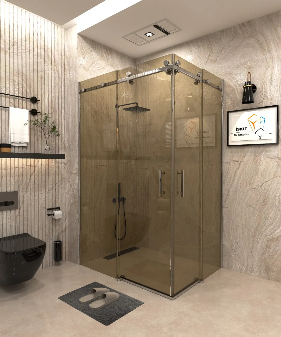 İskit Duşakabin temperli cam model 12