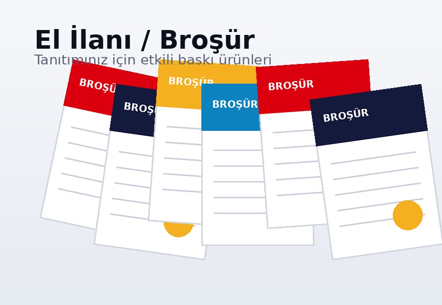 El ilanı, broşür ve tanıtım baskıları