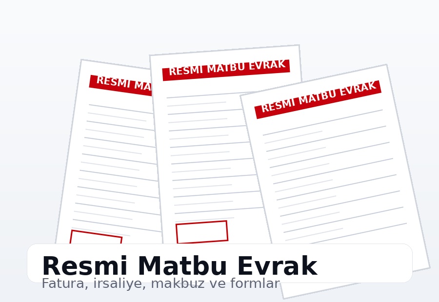 Resmi matbu evrak, fatura, irsaliye ve makbuz baskı örnekleri