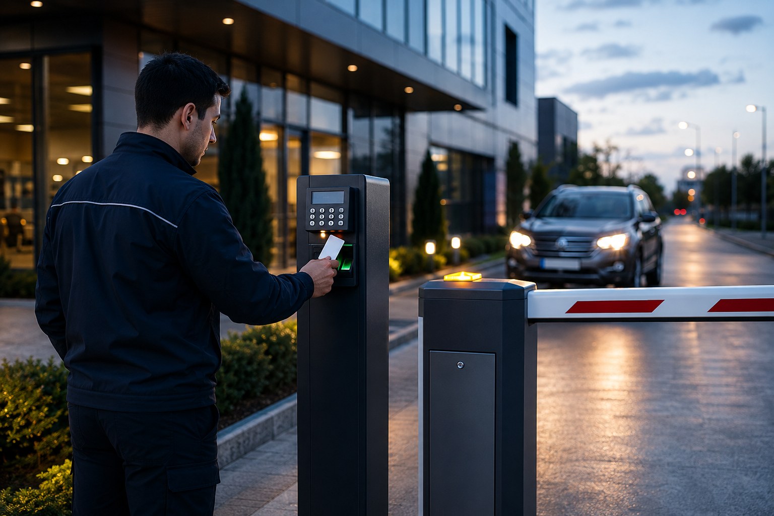 Otopark bariyer ve geçiş kontrol sistemi