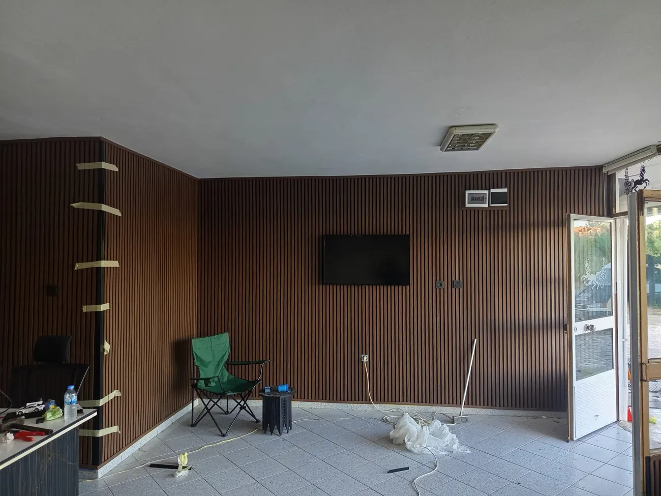Şeker Parke duvar panel uygulaması