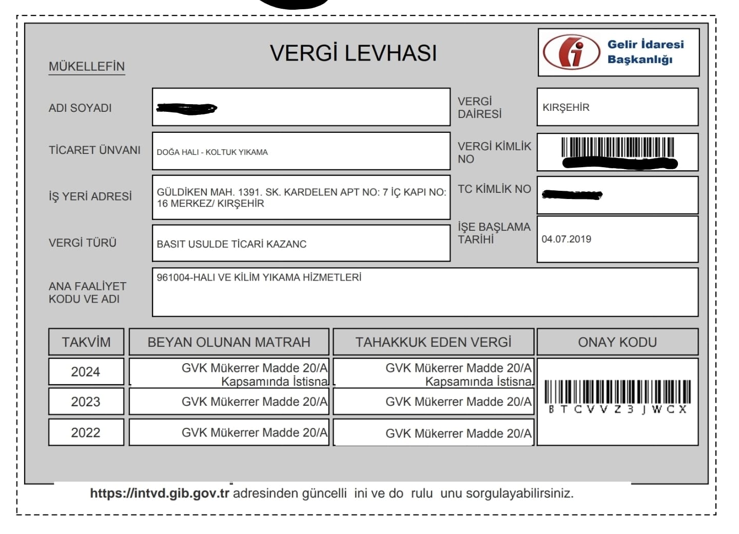 Vergi Levhası