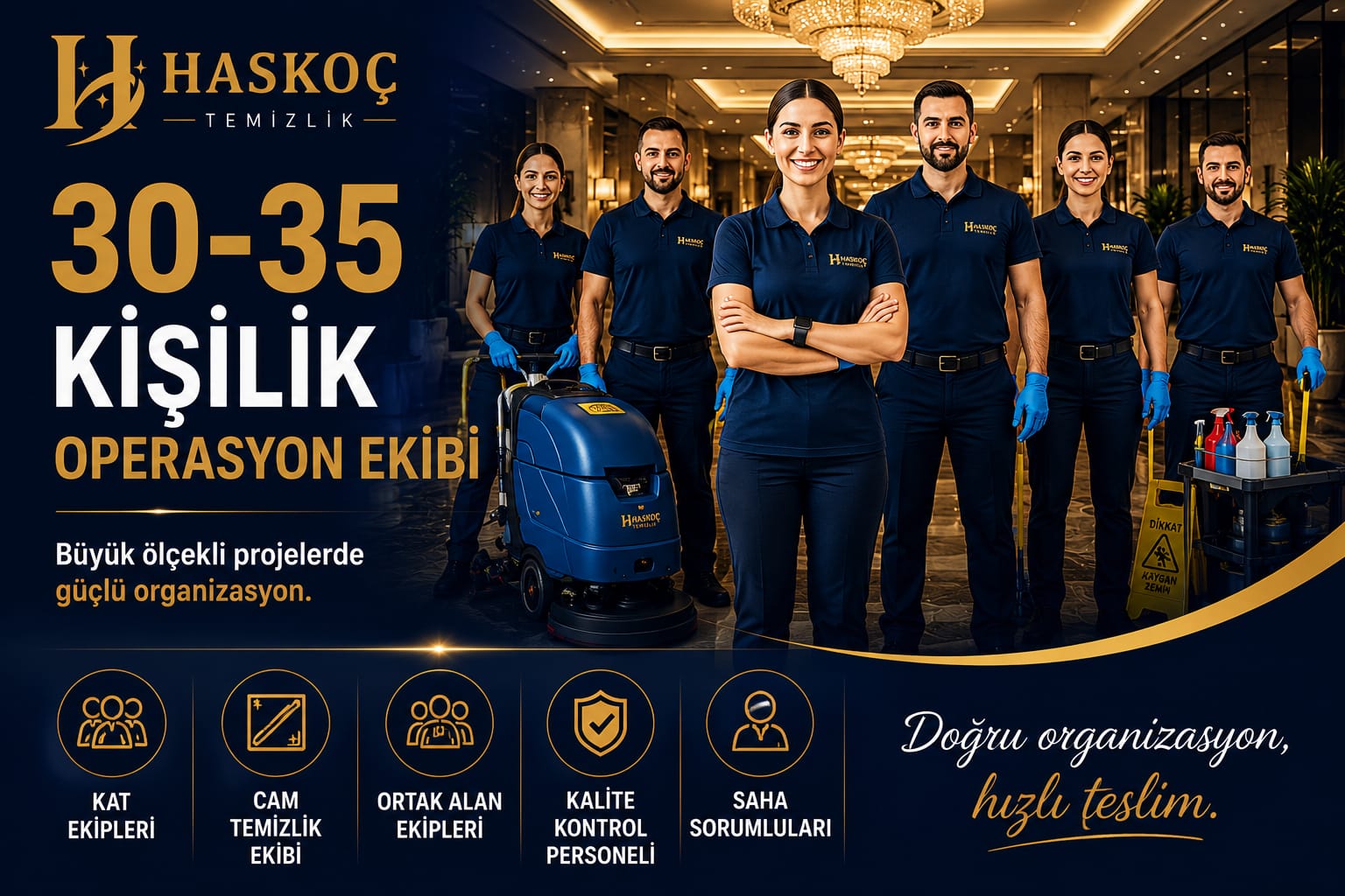 Profesyonel operasyon ekibi görseli